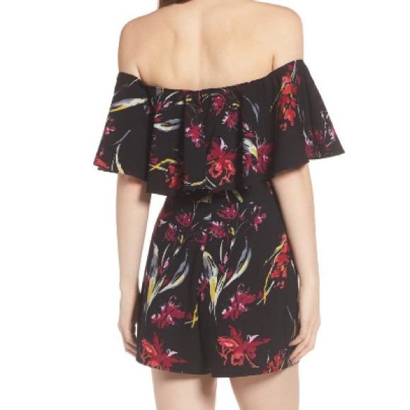 Leith Strapless Flounce Romper - Picture 2 of 2